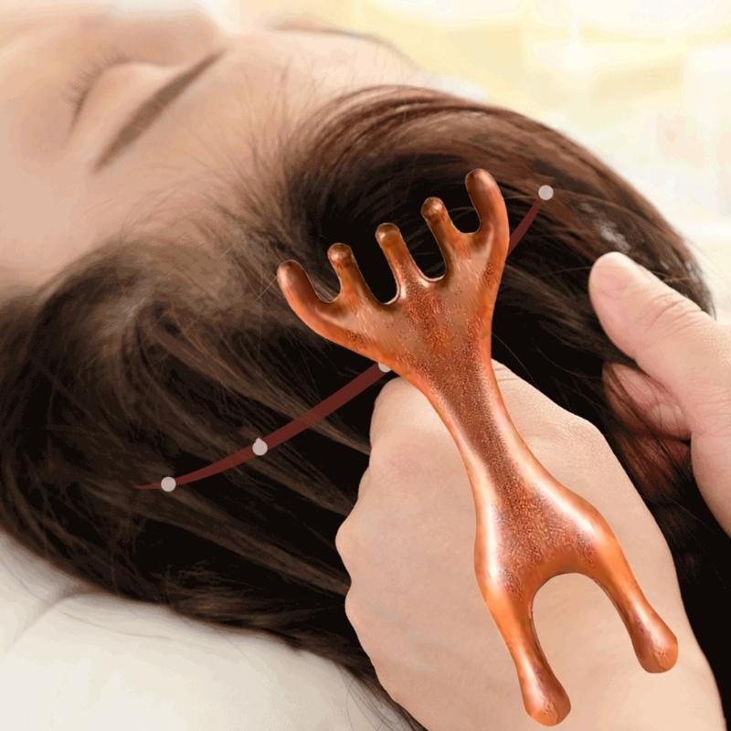 Handmade Sandwood Hair Comb And Face Massager Wide Tooth Comb For Scalp Health And Relaxation