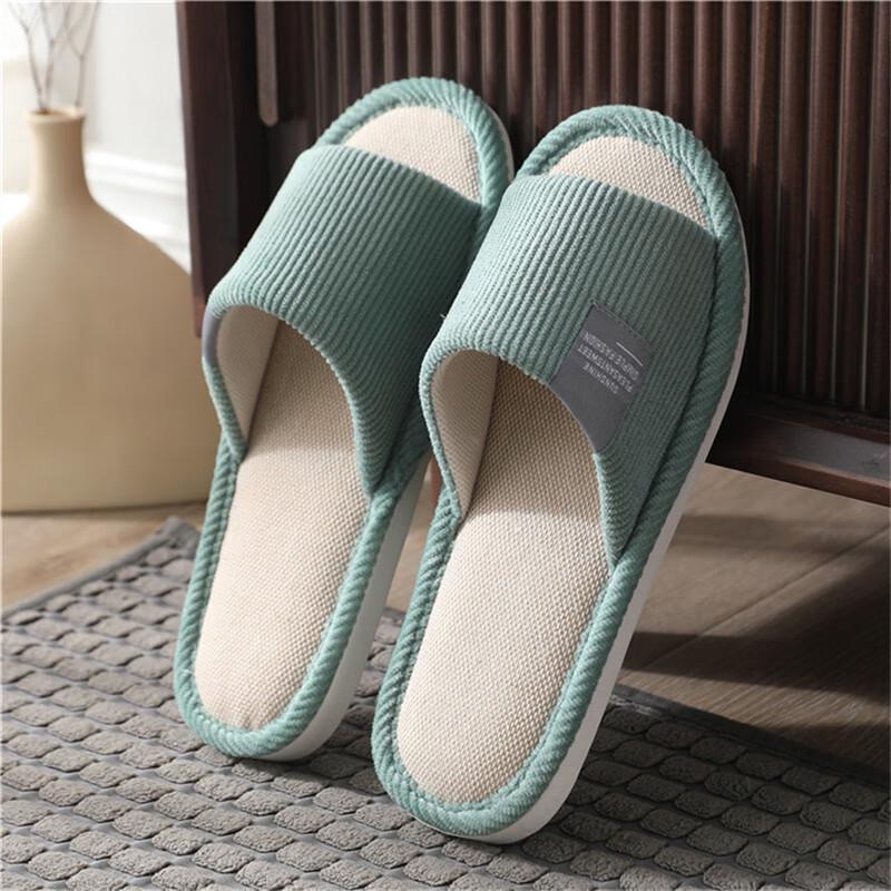 USAN HOME Linen Anti-Slip Home Slippers 40-41