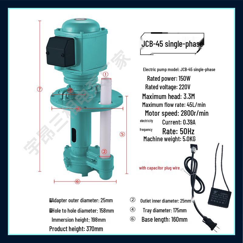 Trójfazowa elektryczna pompa oleju i wody do frezarek i tokarek - Model 120