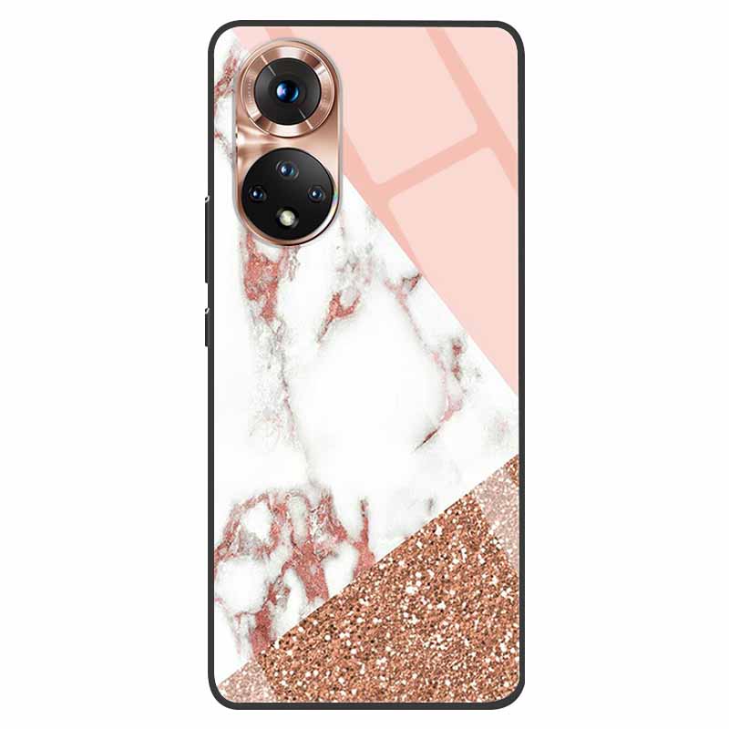 Luxury Case for Huawei Honor 50 Cover Tempered Glass Cover for Huawei Honor 50 Phone Case Honor50 6.57" Coque Bag Fashion Bumper