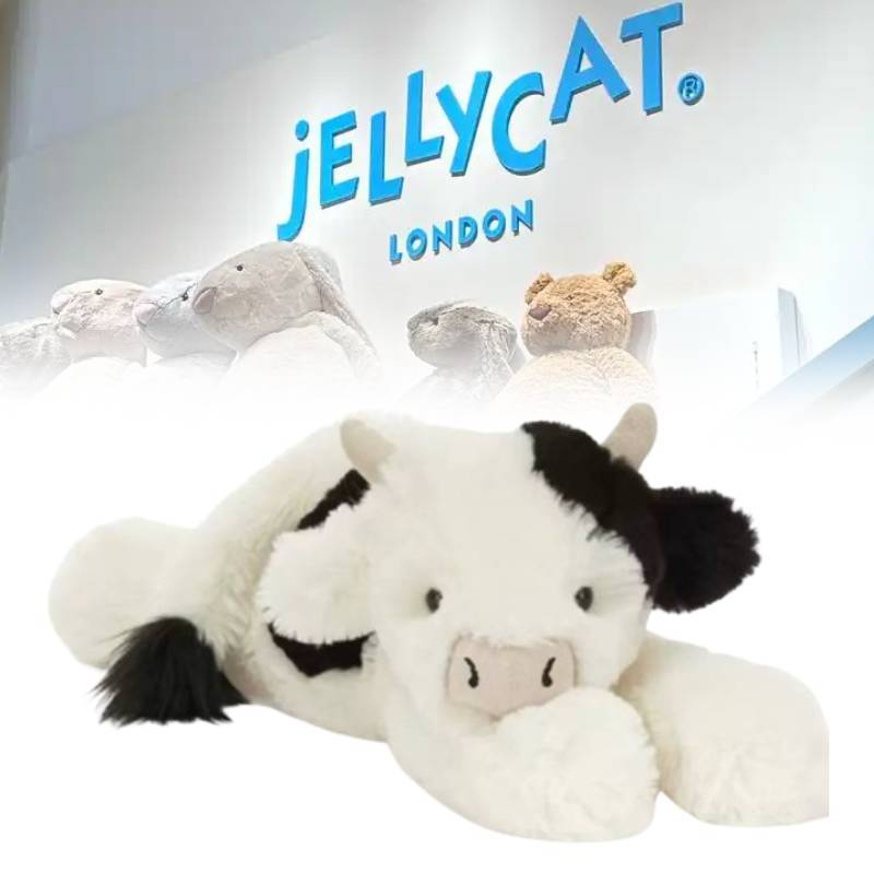 Jc Smudge Cow Plush Toy With Pp Cotton Filling For Kids Birthday Gift