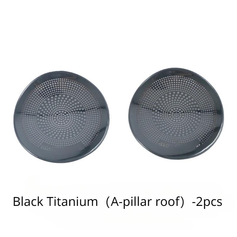 Car Door Audio Speaker Cover Loudspeaker Trim Frame Sticker Stainless Steel for Tesla Model Y 2024-2024 Interior Accessories