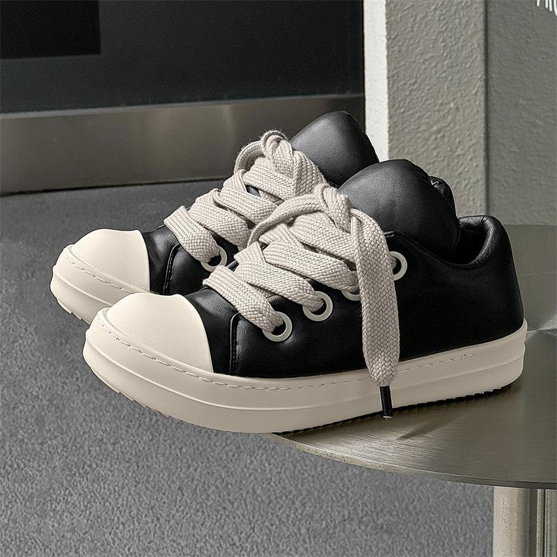 

Большая голова одна педаль толстый Дин повседневная модная обувь мужская обувь обувь для хлеба модная обувь низкий верх увеличивающая толстая подошва универсальная модная обувь для скейтборда 43