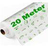 Ofixo 20 Meters Food Wrapping Paper Roll - Premium Non-Stick Butter Wrapping Paper. Food Wrapping Paper, Re-Heatable Non