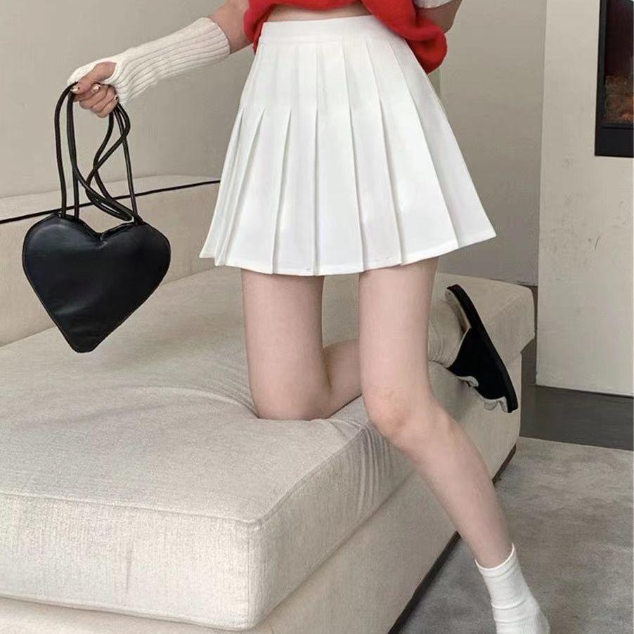 Pleated Skirt Women High Waist Sexy Mini Skirts Tennis Skirt Girl Dance Skirt Kawaii Casual Korean White Black Skirt