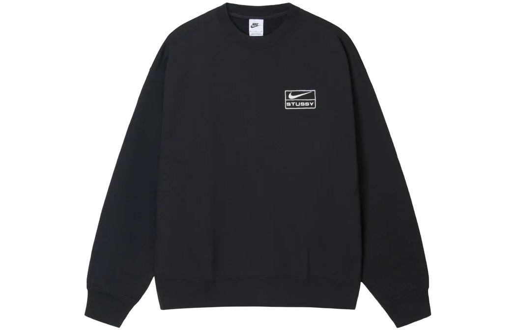 Nike X Stussy Wash Crew Fleece Asia Sizing DO5311-010 S