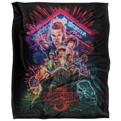 Stranger Things 3 Seidiges Poster Superweicher Überwurf