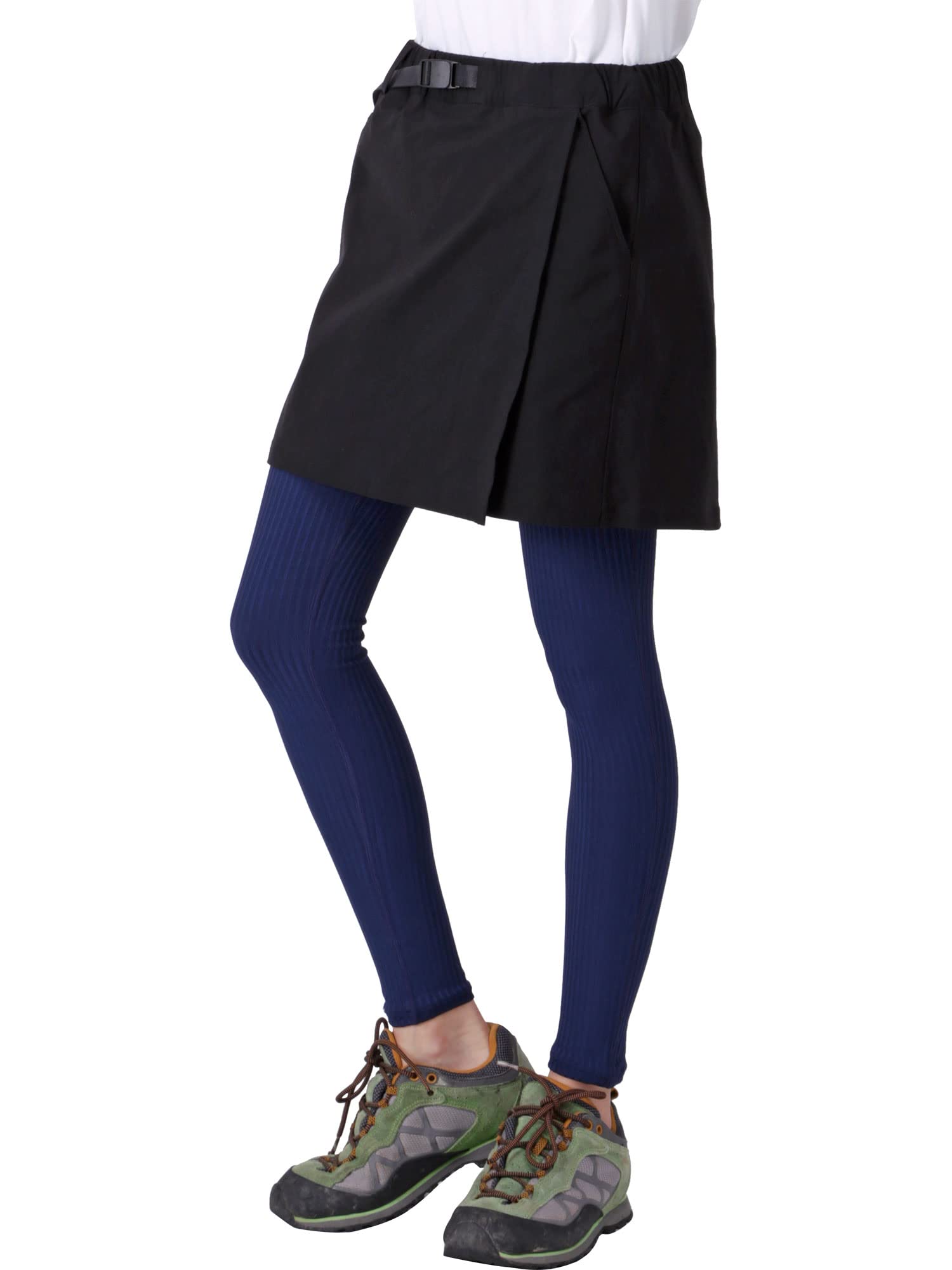 

Namelessage Short Culotte Size WL Outdoor Pants Women s NAOP-42 Skirt, Black, (Climbing/Trekking), Stretch,