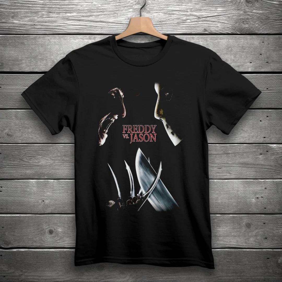 Freddy Vs Jason Movie Horror T-Shirt Black S-3XL XXXXL