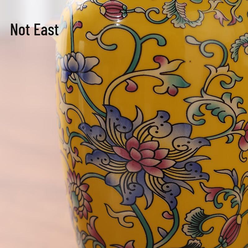 Neue chinesische Stil Emaille Keramik Blumenvase