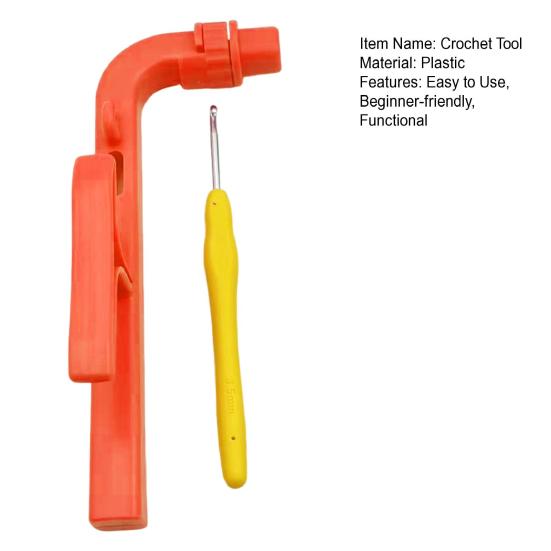 1 Set Crochet Holder Beginners Crochet Helper 3 In 1 Crochet Yarn Tension Regulator Yarn Guide Relive Hand Fatigue Pain Gift for Crocheters Knitters