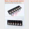 Marine Toggle Switch Panel 6 Gang Boat Electrical Panel Waterproof ON OFF Rocker Switch with 10A Fuses for 12 24V Car