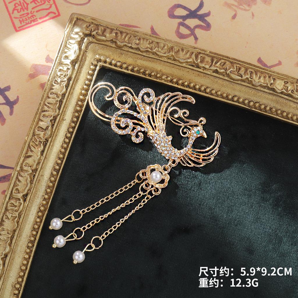 Nische High-End-Legierung Strass Brosche Mantel Corsage Perle Pin Mode Kleidung Zubehör