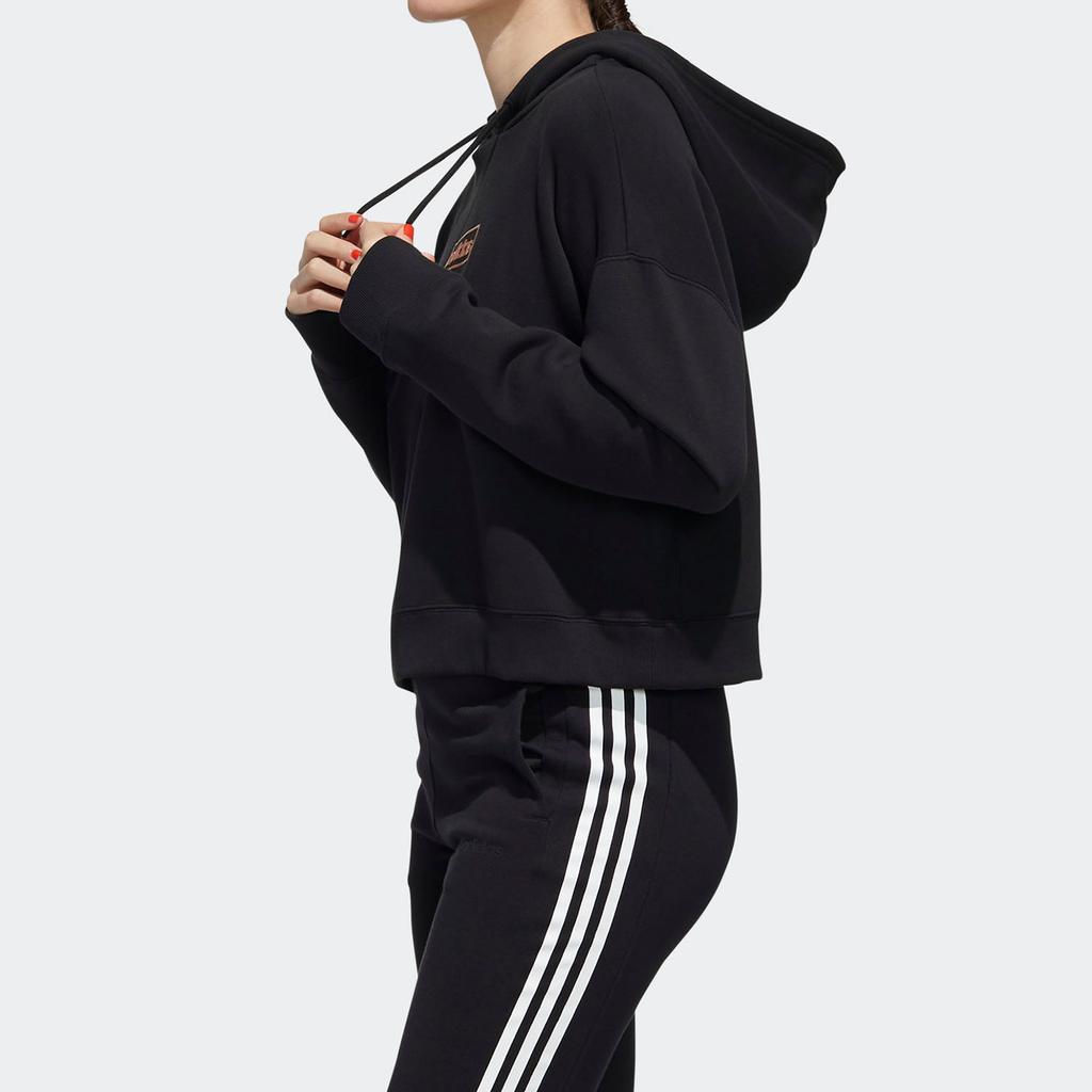 Adidas Neo C+ Fleece Hoodie Women Sportswear Black FP7422
