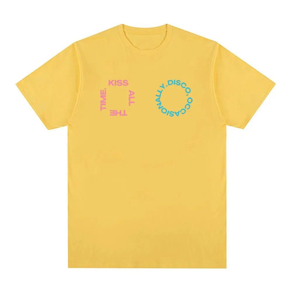 

Harry Styles Kiss All The Time Disco Occasionally 2026 Tour Graphic TShirt Unisex Harajuku Style Loose Cotton TShirt S