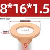 National Standard Red Copper Gasket Seal Ring and Flat Washer M3-M60mm for Marine Instruments