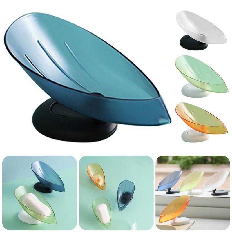 Elegant Lotus Leaf Soap Holder With Stable Suction Cup For Bathroom And Kitchen Use