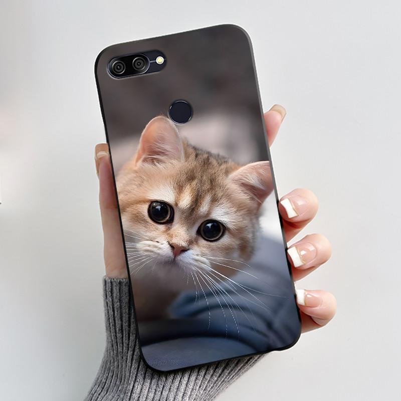 For Asus ZenFone Max Plus M1 ZB570TL X018D Case Aesthetic Cat Cartoon Soft TPU Silicone Back Protective Cover Coque Fundas Capa