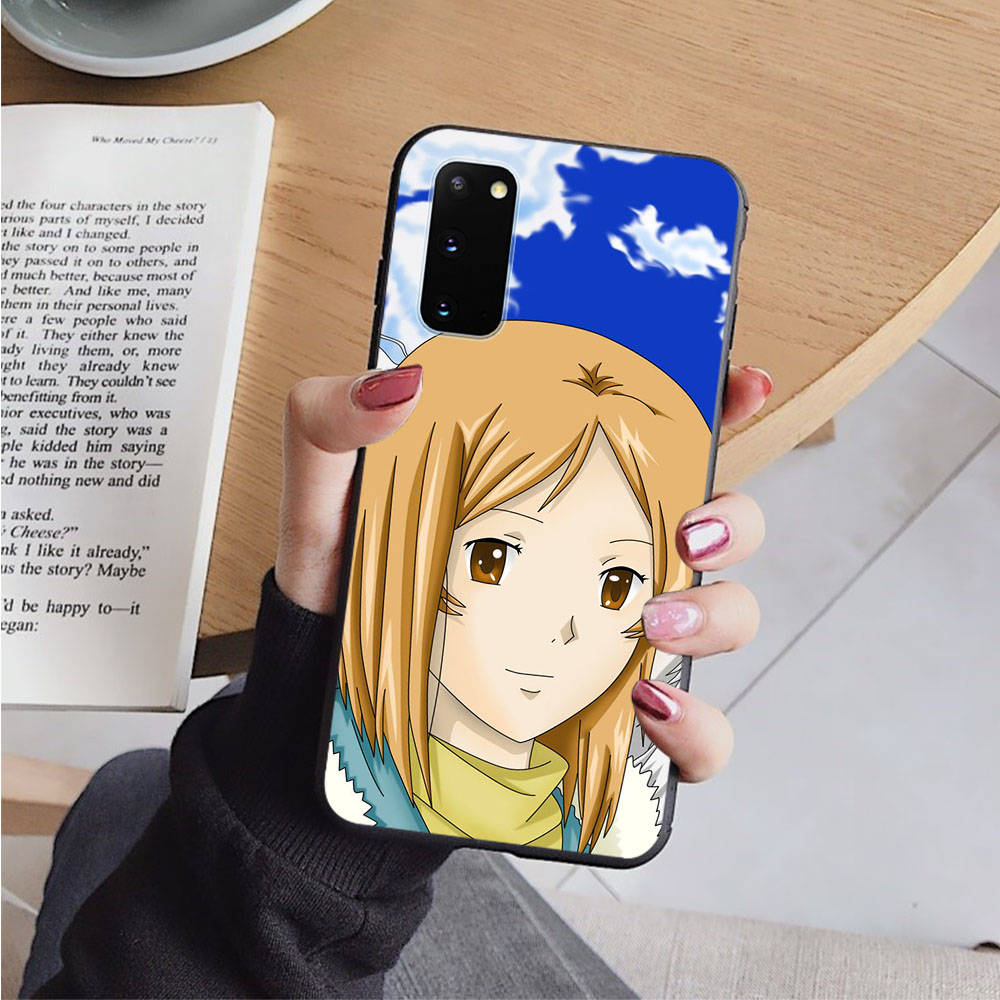 AD78 Natsume Yuujinchou Black Case for iPhone 16 15 Plus 14 13 12 11 Pro 8 7 6S SE 5S X XR XS Max Realme C30 C33 C31 9I Huawei Y8P Y9 Sofe Cover