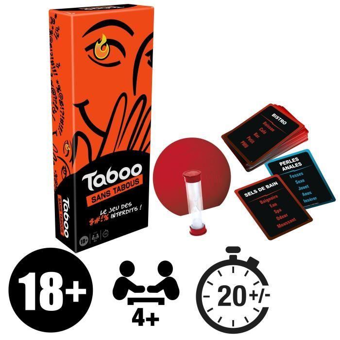Taboo sans tabous, jeu de société adulte, le jeu des mots interdits, à partir de 18 ans