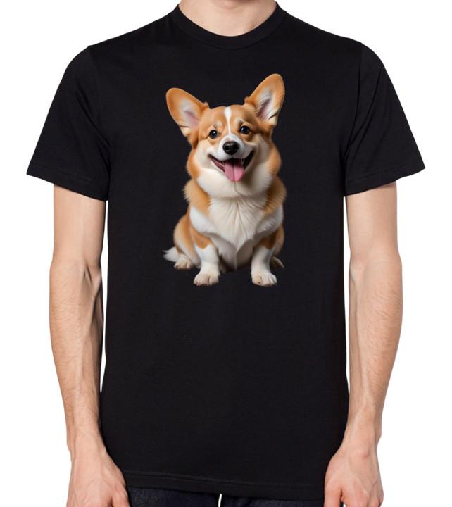 Pembroke Welsh Corgi T-Shirt Men Women Unisex Top Wales Welsh Dwarf Dog S разноцветный