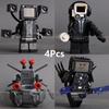 KDL858 Skibidi Toilet Mattoncini Giocattoli con Mini Action Figure