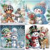 Snowman 5D DIY Diamond Art Painting Kits for Home Wall Decoration Special Shape Partial Drill Dimond Art Paintings 11.81x11.81in
