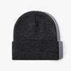 Knitted Hat Women's Winter Jacquard Four Corners Warm Thickened Men's Cold Hat Outdoor Black Versatile Wool Hat Purple Cold Protection