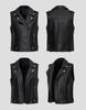 European & American Women's Short Leather Lapel Jacket: Autumn Fashion Vest Coat with Custom Patterns