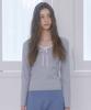 Deliscent Lina Ribbon Slim Tee [Gray]