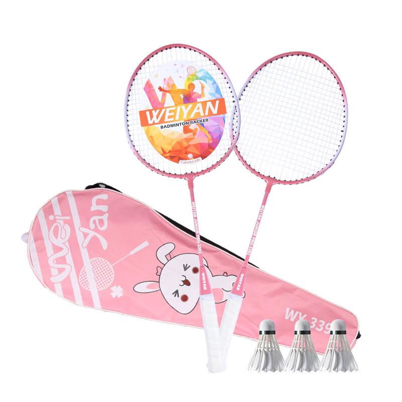 

Qingmeng Iron Alloy Badminton Racket Set for Beginners