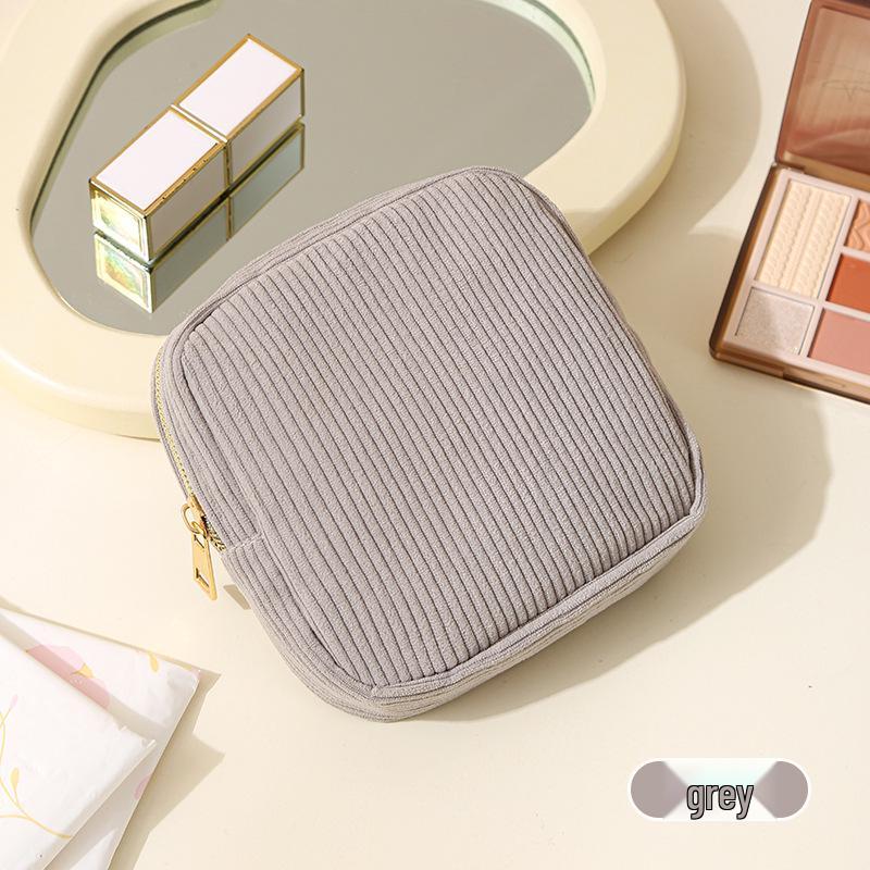 Thickened Corduroy Menstrual Storage Bag for Pads & Cups
