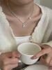 Su Chuang S925 Sterling Silver Little Bear Necklace with Freshwater Pearl - New Style Luxury Clavicle Chain