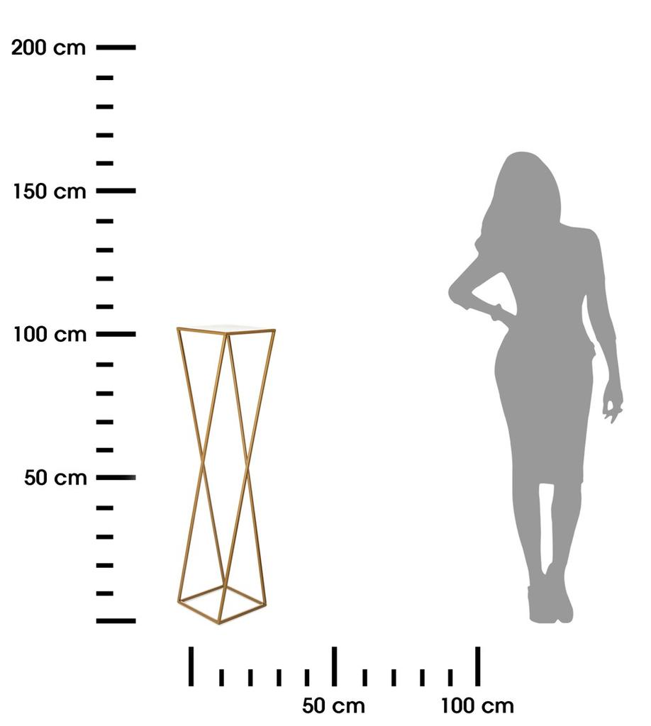 Modern Flower Stand Golden Standing 100Cm