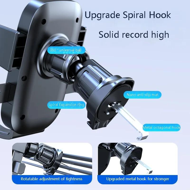 Car Air Vent Phone Mount Universal Cellphone Stand Clip Cell Phone Support Cradle for 4.7-6.8" iPhone Smartphone Auto Accessory
