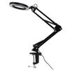 5X Magnifying Glass with LED Light Flexible Arm 10 Level Brightness 3 Colors Workbench Light with