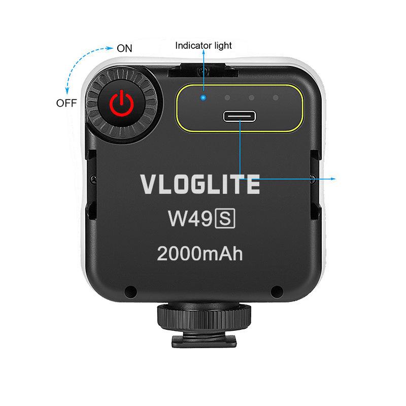 7VLOGLITE W49S RGB Portable Fill Light for Photography & Streaming