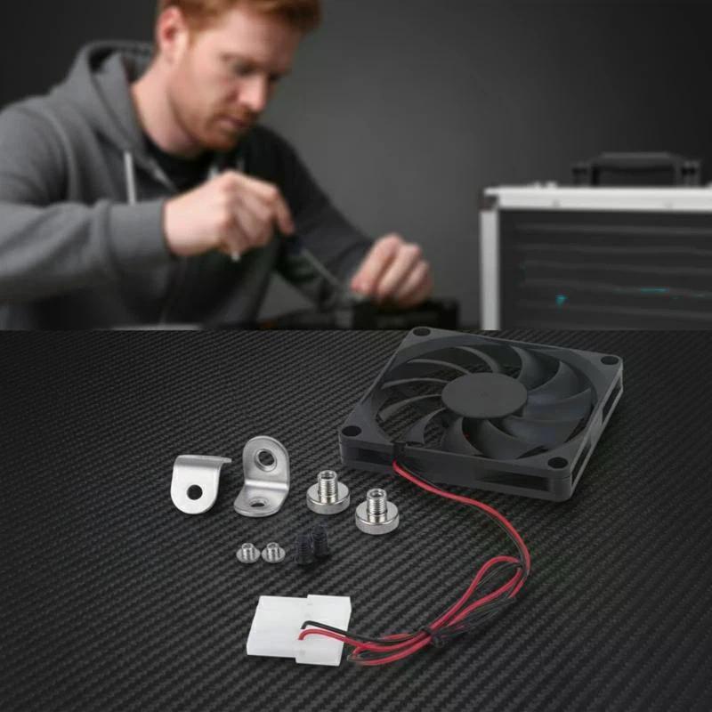 General M4 Chassis Heat Sink Fan Vertical Magnetic Suction Screw Nut Fan Fixed Cabinet Machine Heat Dissipation DIY Modification