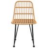 Garden Chairs 2 Pcs 48 X 62 X 84 Cm PE Rattan