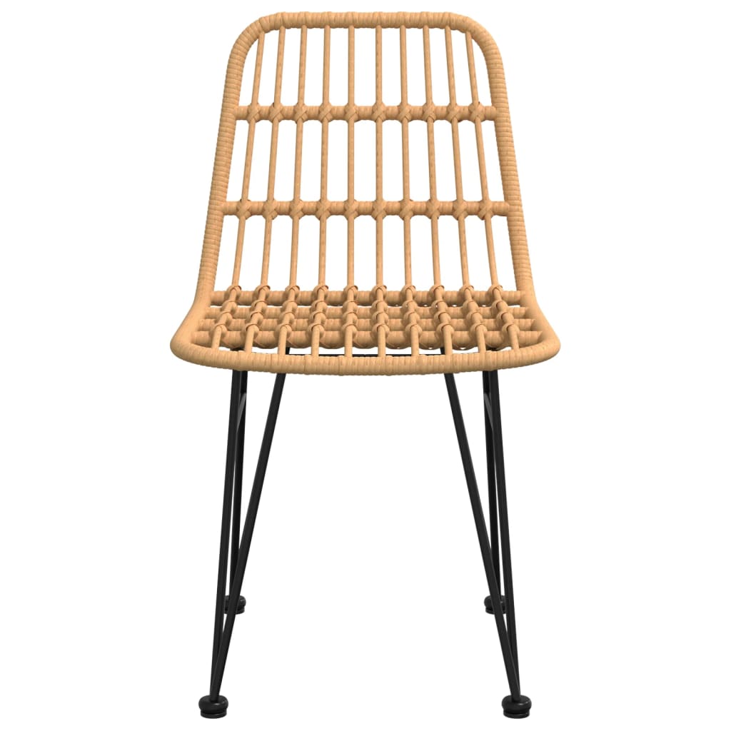 Garden Chairs 2 Pcs 48 X 62 X 84 Cm PE Rattan