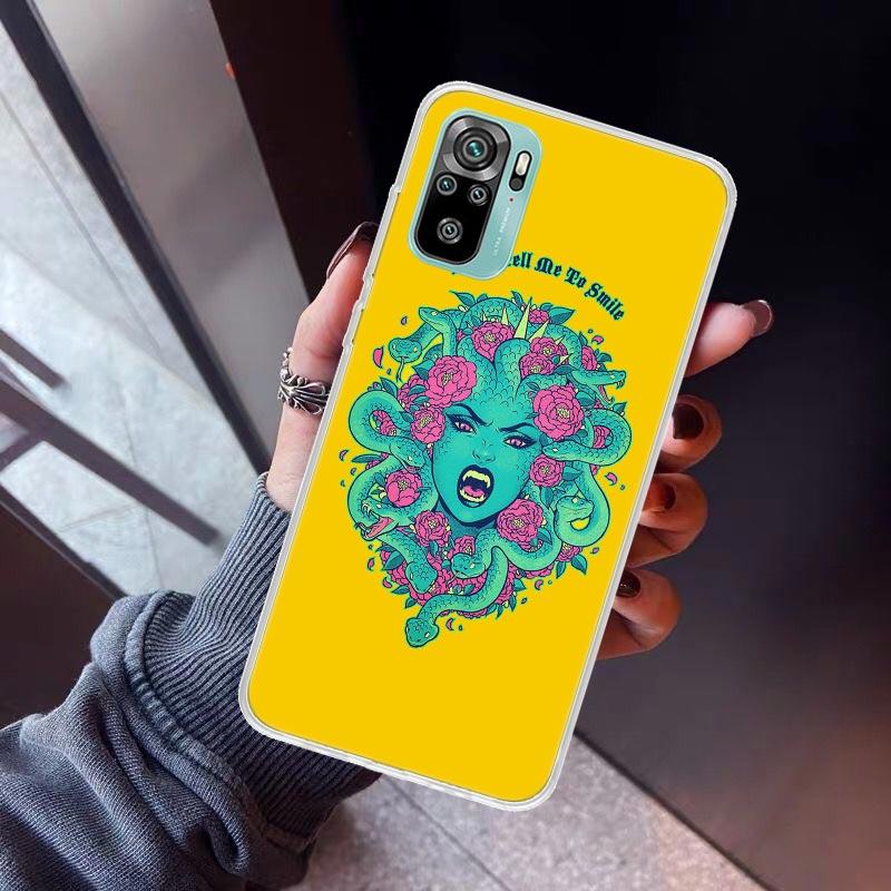 Medusa Greek Mythology Phone Case For Xiaomi Redmi Note 10 11 12 13 14 15 Pro Plus 11S 12S 14S 11T 11E 10S Soft TPU Back Cover R
