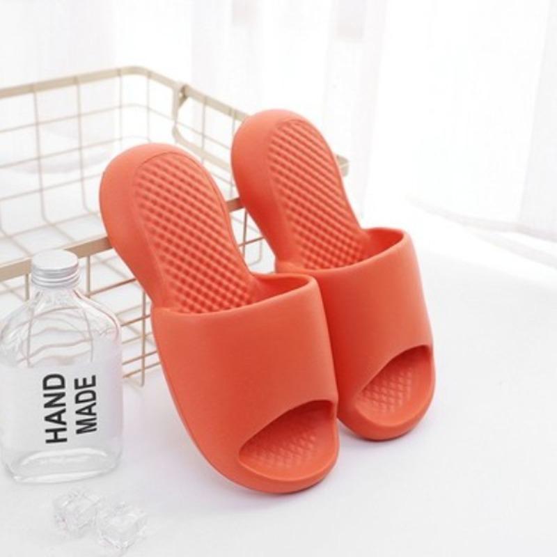 Bathroom cool slippers women's indoor home silent home soft bottom bath couple men summer integrated molding