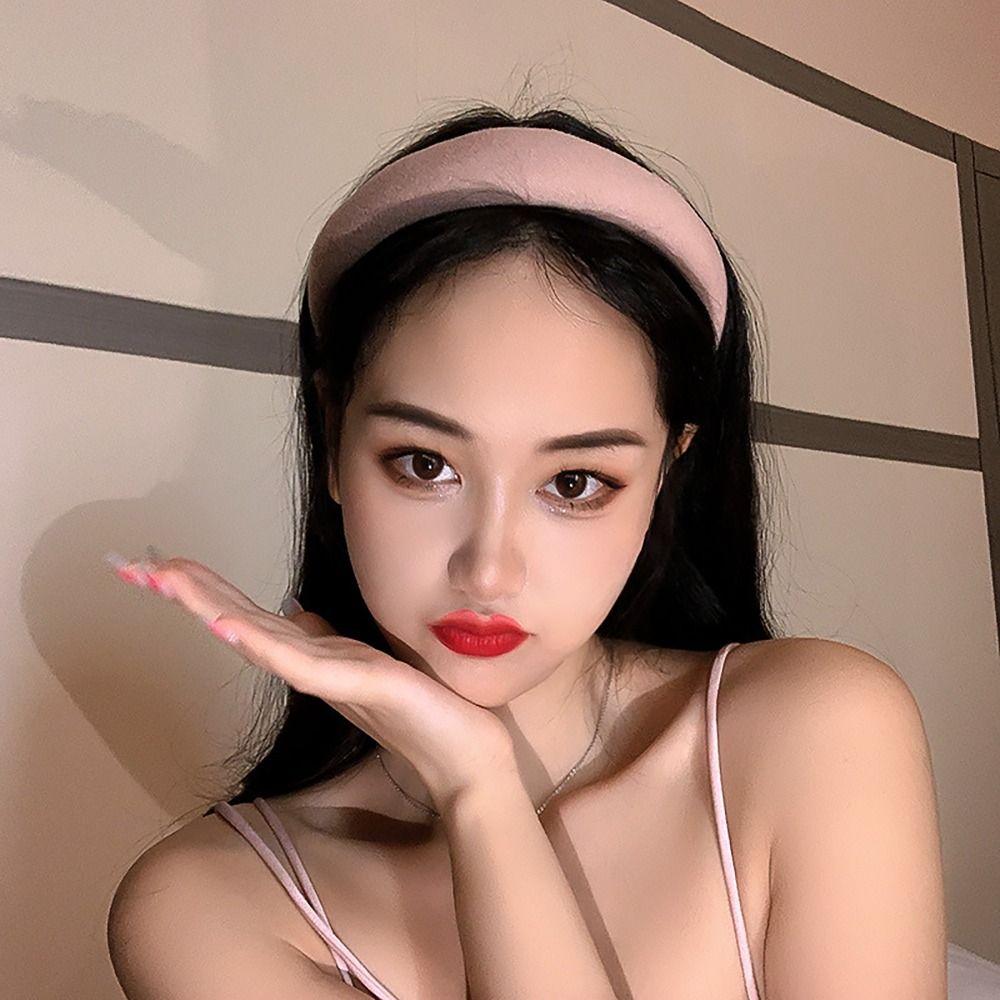 

INS Style Wide Hairband Hair Accessories Hair Hoop Temperament Hair Headband Women Girls