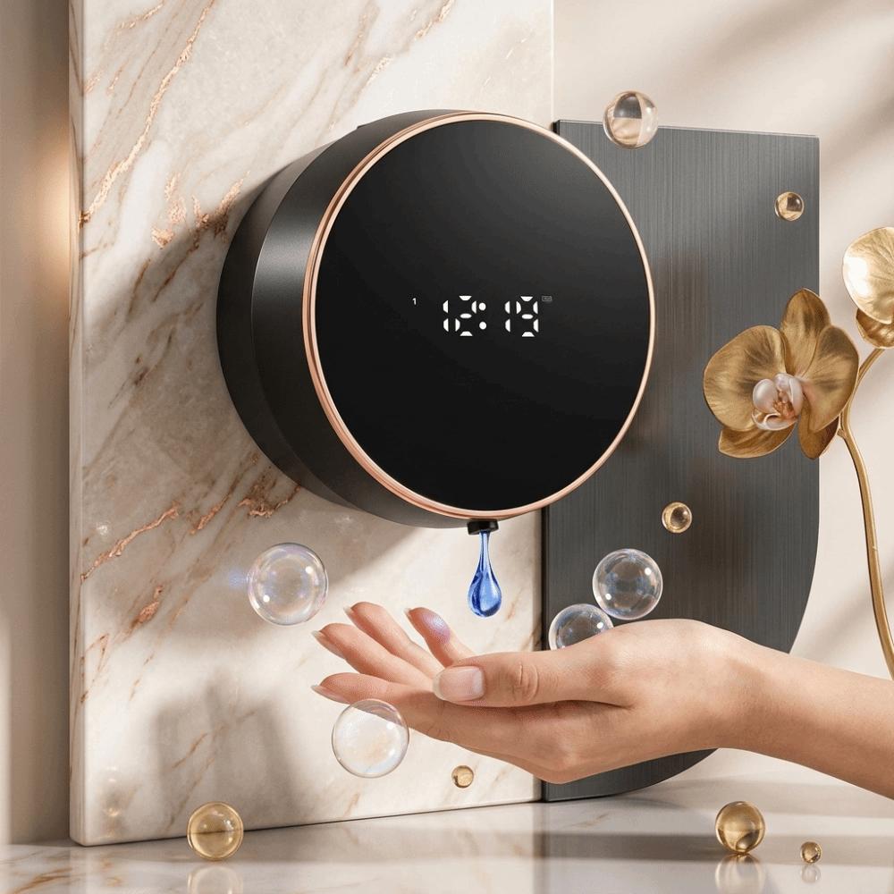 IPX5 Waterproof Automatic Soap Dispenser Type-C Rechargeable Smart Soap Dispenser Bathroom