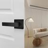 Matte Black Door Handle Door Locks Door Levers For Passage Heavy Duty Door Locks Reversible Flat Levers Privacy Door Levers