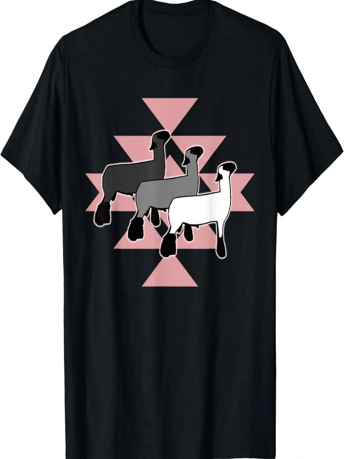 Show Club Lamb With Western -Inspired Geometric Pattern T-Shirt S разноцветный