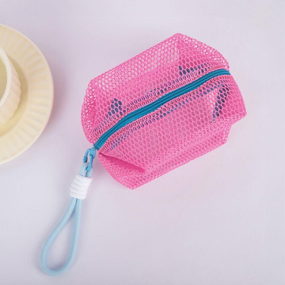 Small Capacity Travel Toiletry Pouch with Handle Mini Makeup Pockets Mesh Cosmetic Bag  Office