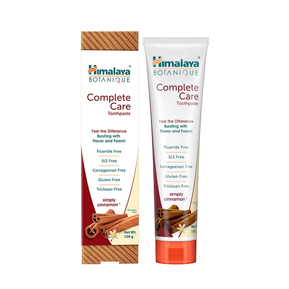 

Himalaya Botanique Simply Cinnamon Toothpaste For Plaque Control & Fresh Breath With Neem & Pomegranate 150G