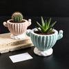 Ribbed Plant Container Mold in Silicone for Resin, Cement, and Concrete, Candle Holder Form for Small Planter and Display Projects