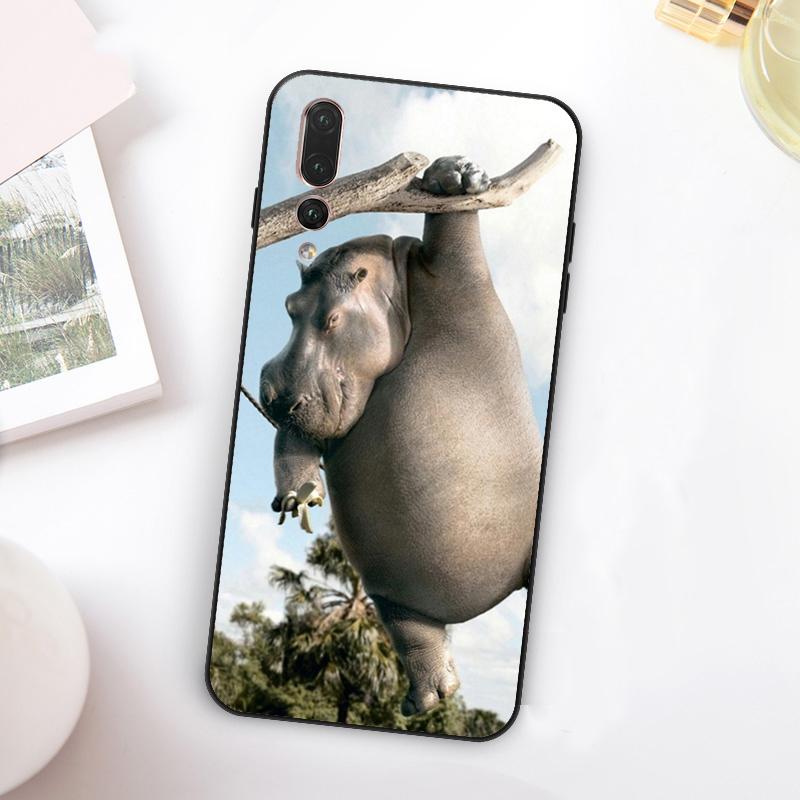Cartoon Hippos Pattern For Huawei Nova 12i 12s 11i 7i 8i Y73 Y70 Y90 Y60 Y72 Y61 Y91 9 10 SE P30 Pro P40 Lite Case